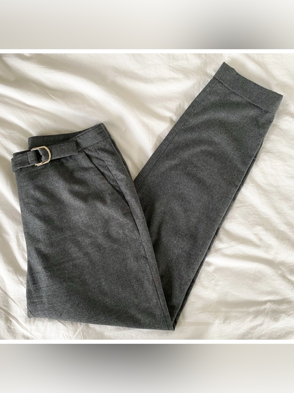 Massimo Dutti Charcoal Gray Tailored Dress Pants US 6/ EU 38